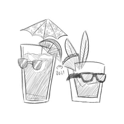 Digital sketch, grayscale, full body?, flat background.