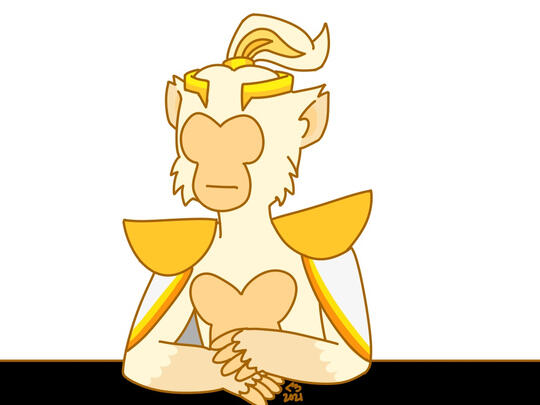 Digital open lines, full color, halfbody, flat background.