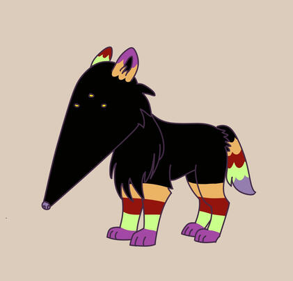 Digital fullbody, closed lines. Joke drawing.